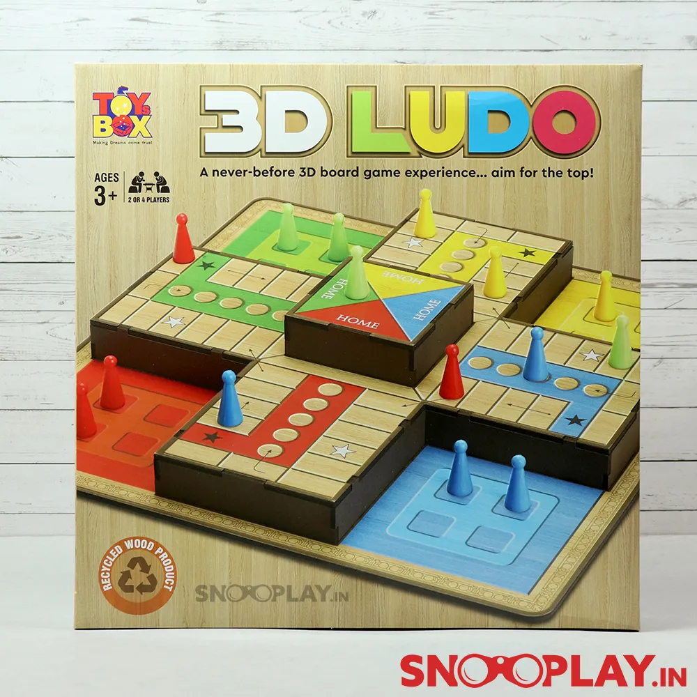 3D Ludo Wooden Board Game