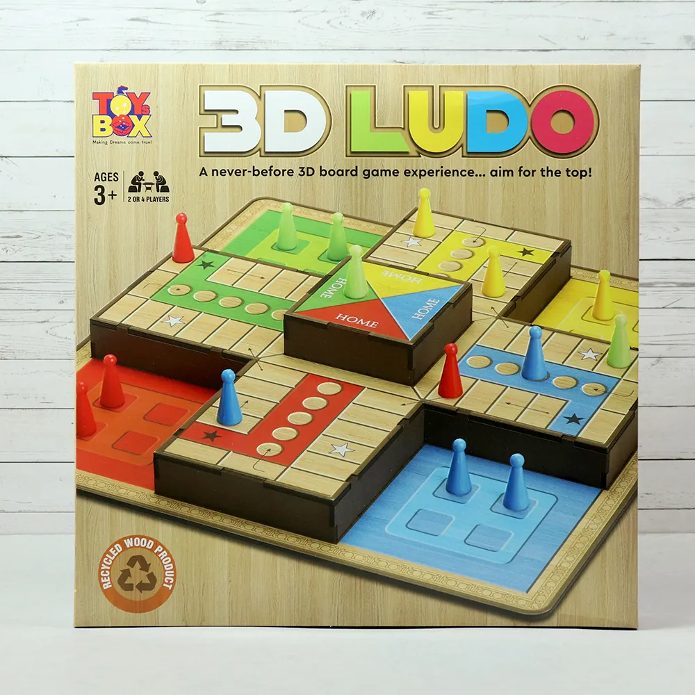 3D Ludo Wooden Board Game