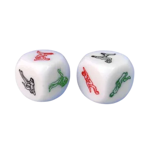 6 Sided Adult Dice | White | Games