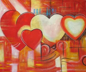 All Hearts Canvas Oil Painting