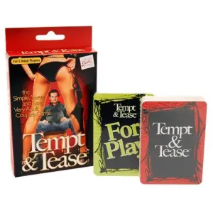 California Exotic Tempt and Tease Sexy Card Game for Couples