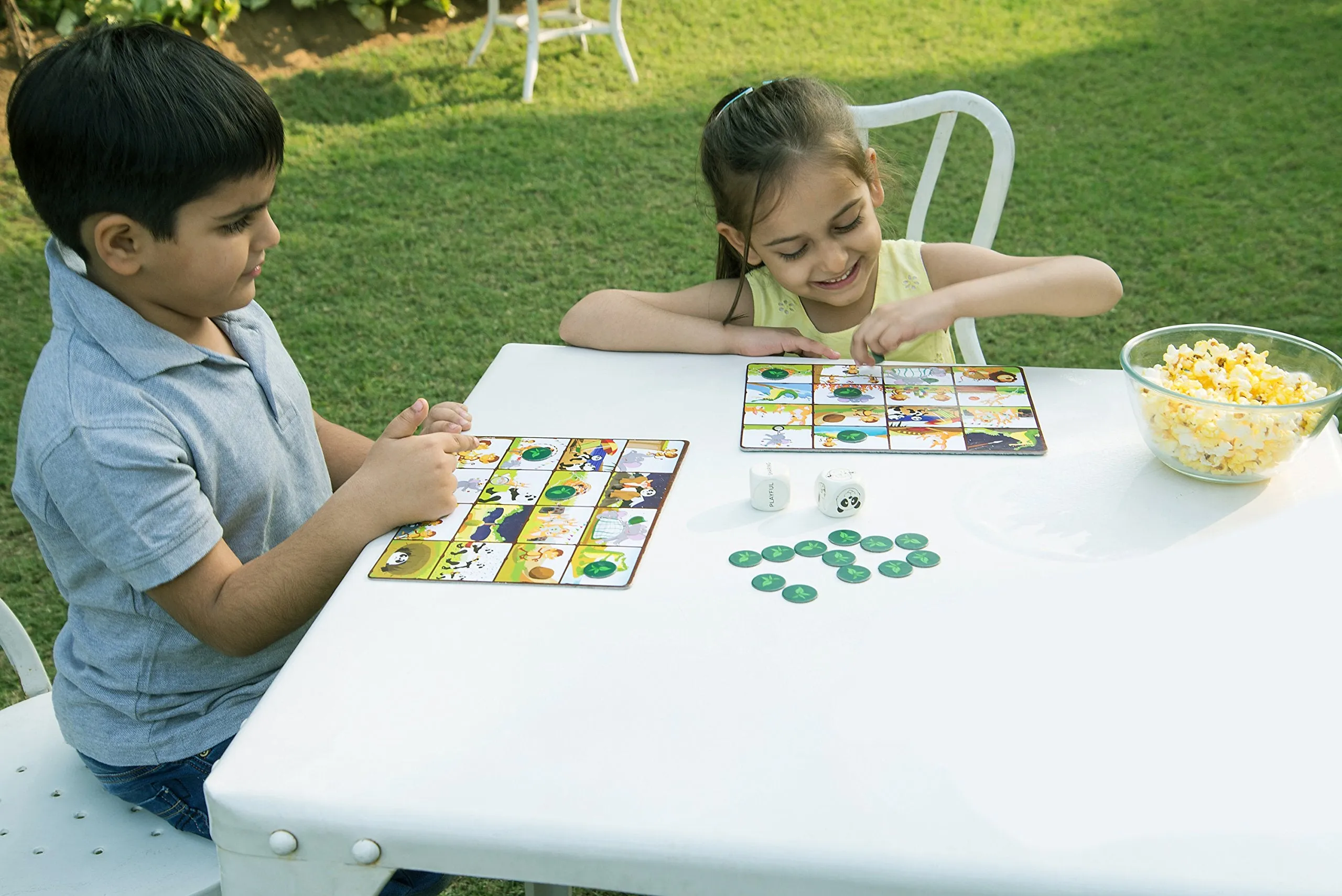 Chalk and Chuckles A Day in The Jungle, Fun Animal Bingo Board Game for Kids Age 4-7, Gift for Boys and Girls 5  Years