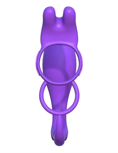 Cheeky Triple-Action Vibrating Ring with Rabbit Ears for Splashy Fun