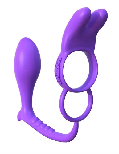 Cheeky Triple-Action Vibrating Ring with Rabbit Ears for Splashy Fun