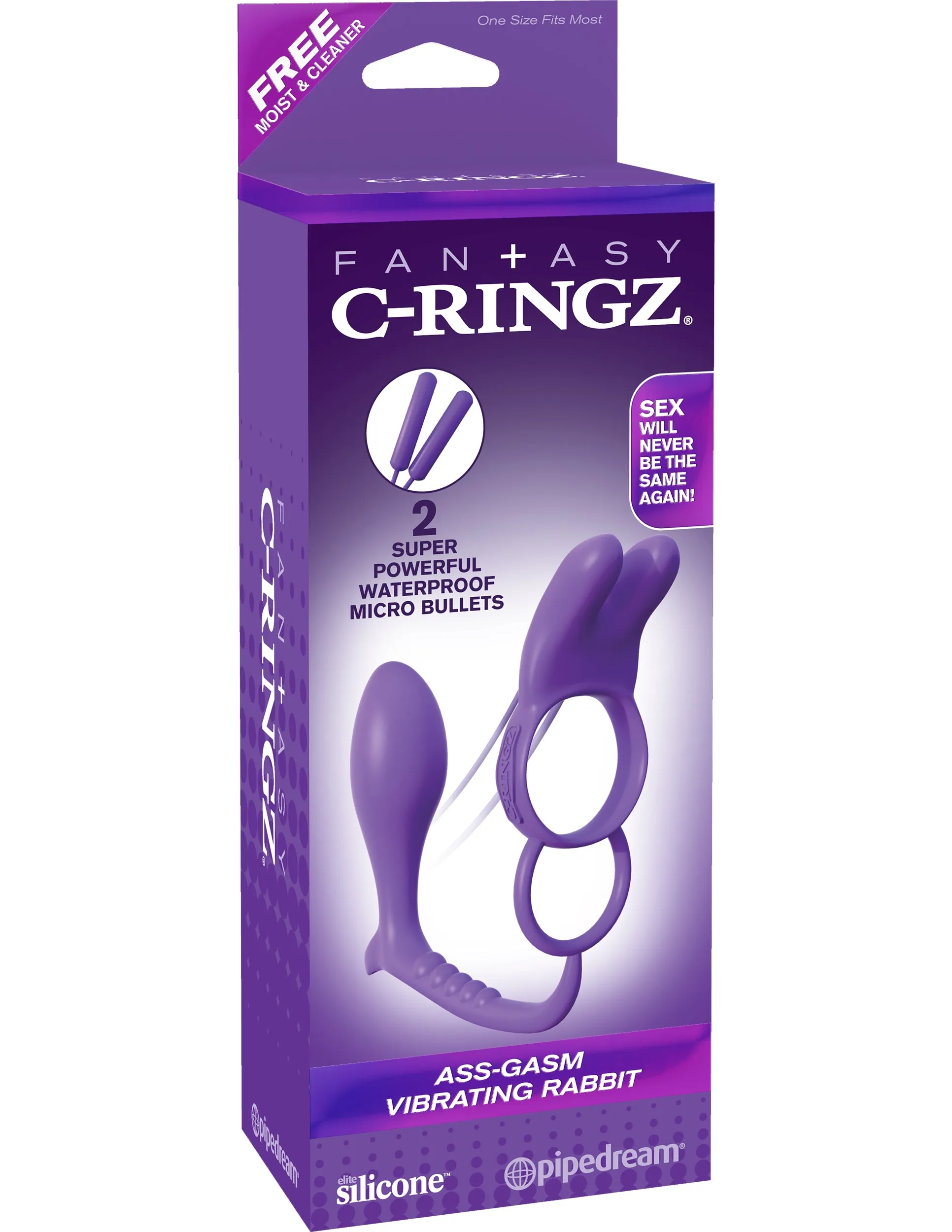 Cheeky Triple-Action Vibrating Ring with Rabbit Ears for Splashy Fun