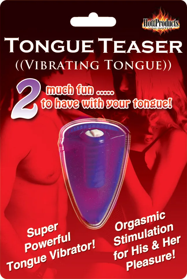 Cheeky Vibrating Tongue Teaser: Waterproof Fun in Soft Stretchy Silicone