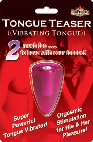 Cheeky Vibrating Tongue Teaser: Waterproof Fun in Soft Stretchy Silicone