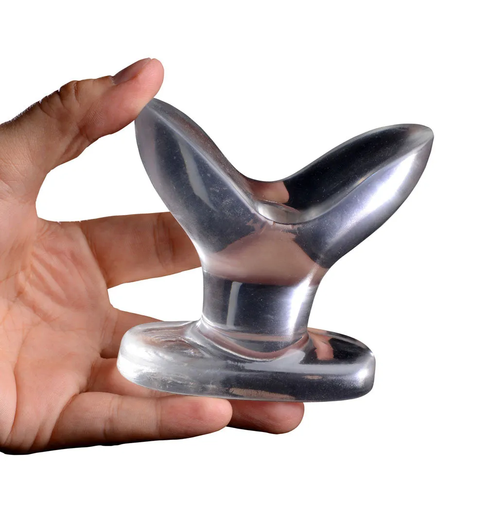 Clear Anchor-Shaped Anal Plug: Fun and Flexible Adventure for Playtime