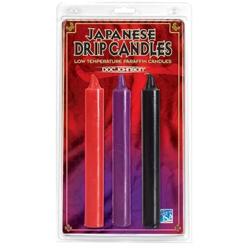 Colorful Japanese Drip Candles - Set of 3 for Sensory Adventure