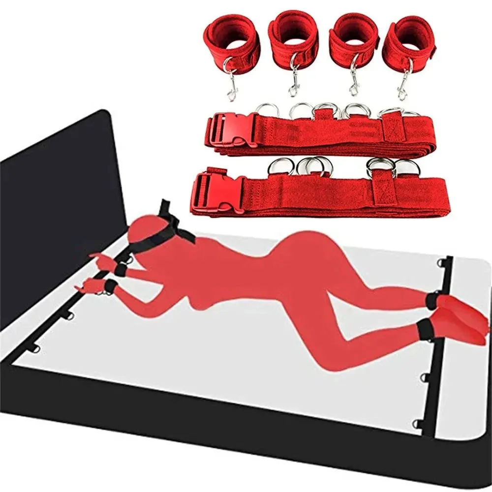 Complete Bed Restraint System BDSM Kit