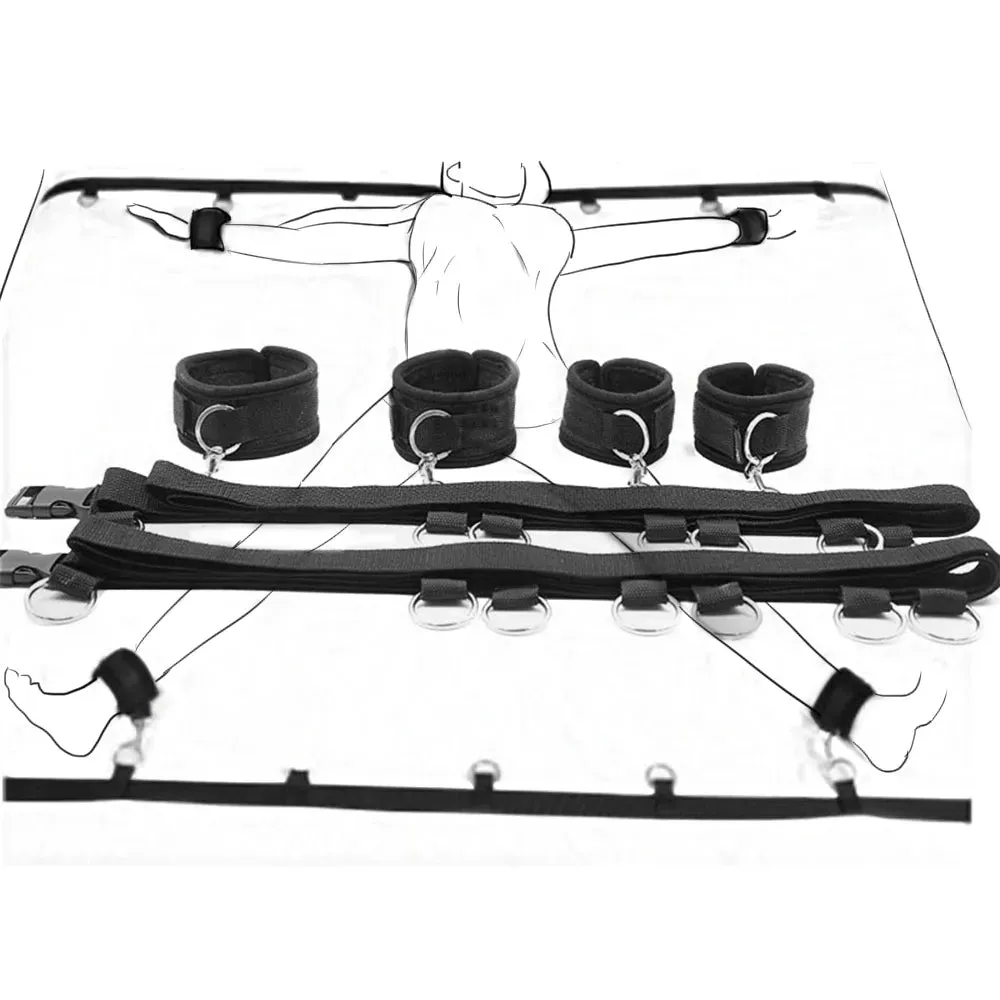 Complete Bed Restraint System BDSM Kit