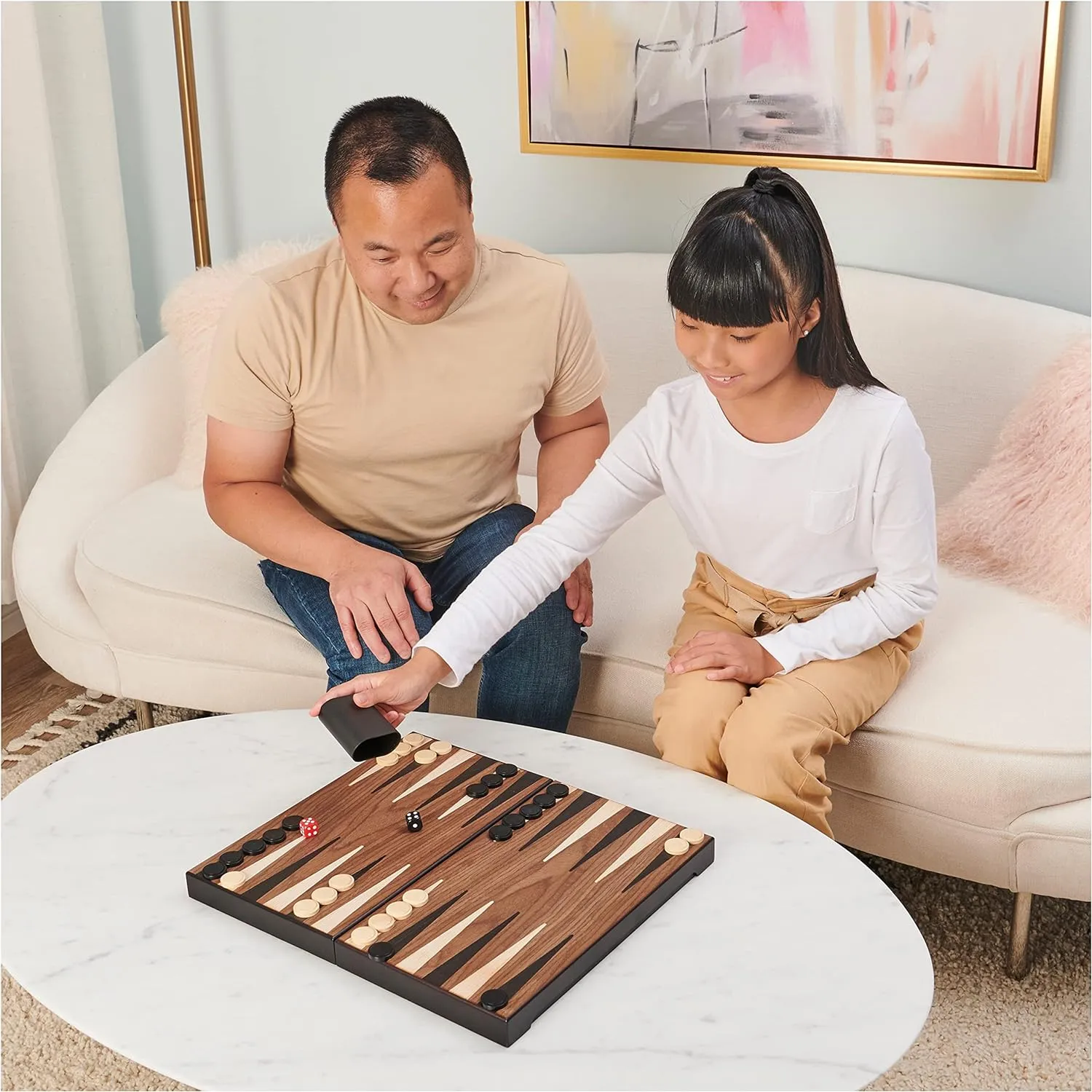 Deluxe Wooden Backgammon