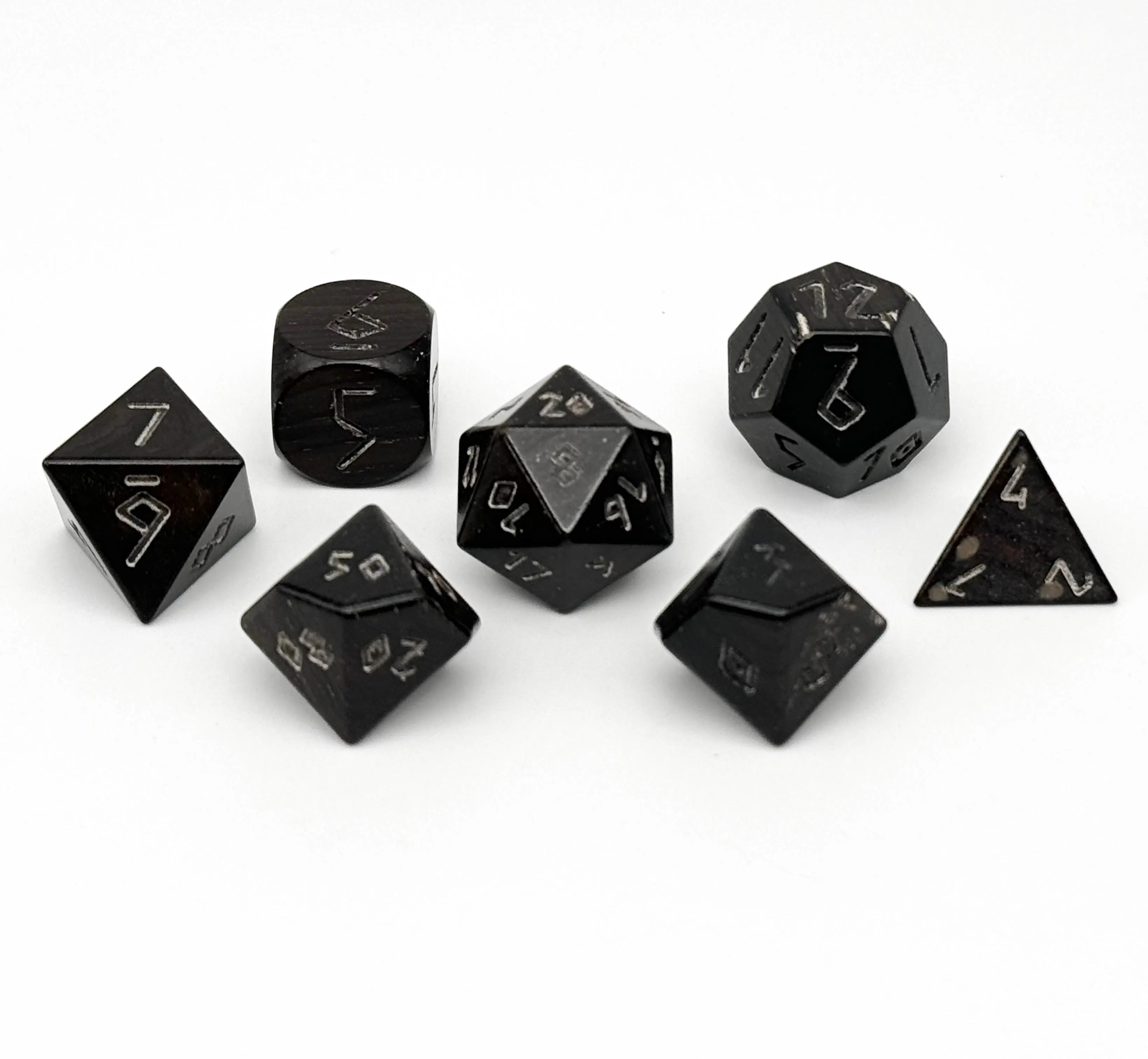 Ebene - 7 Piece RPG Wooden Dice Set