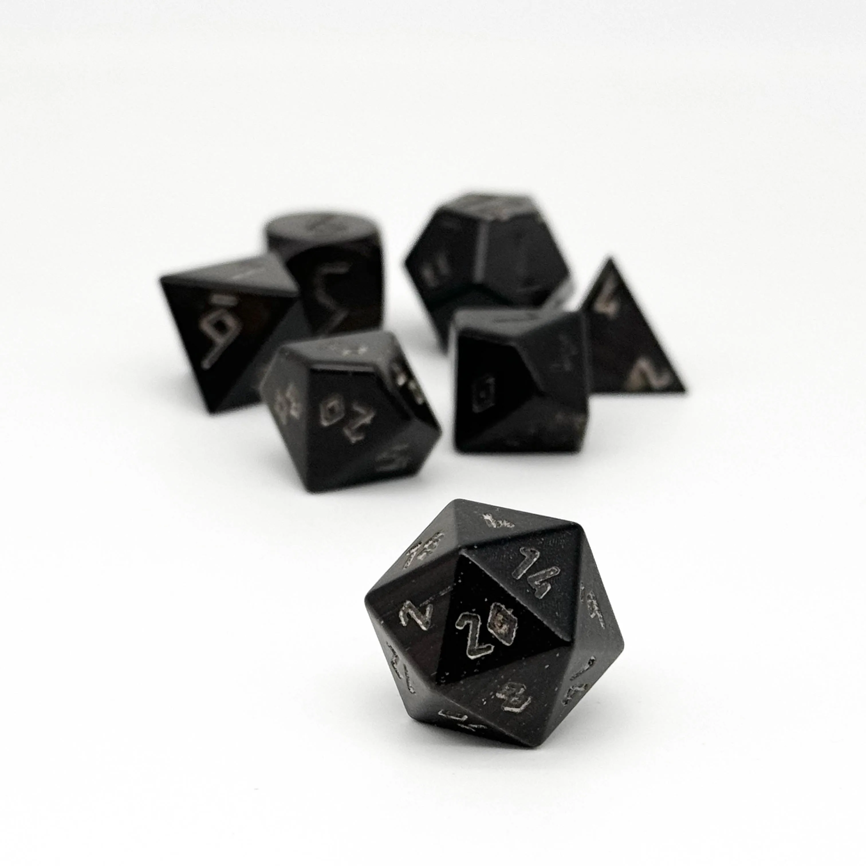 Ebene - 7 Piece RPG Wooden Dice Set