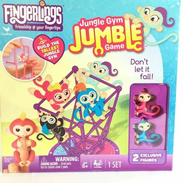 Fingerlings Tumble in the Jungle with 2 figures, Jungle Gym Game