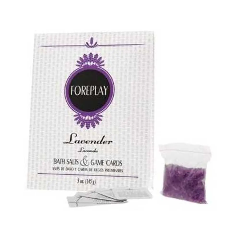 Foreplay Bath Salts & Game Cards - Lavender