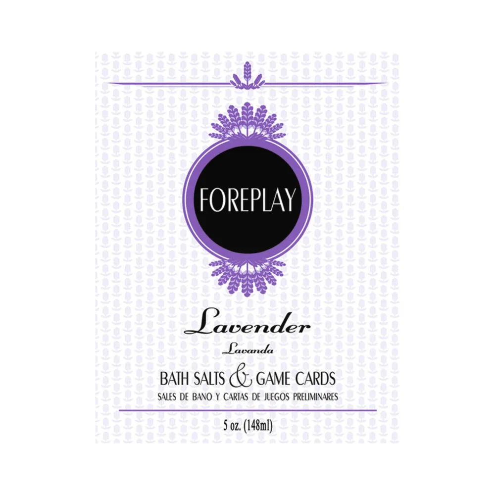 Foreplay Bath Salts & Game Cards - Lavender