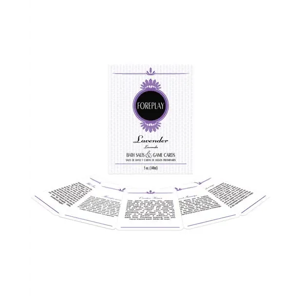 Foreplay Bath Salts & Game Cards - Lavender