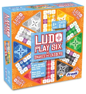 Frank Ludo Play Six and Snakes and Ladders Board Game for Kids 6 Years & Above - Fun Games - 22137