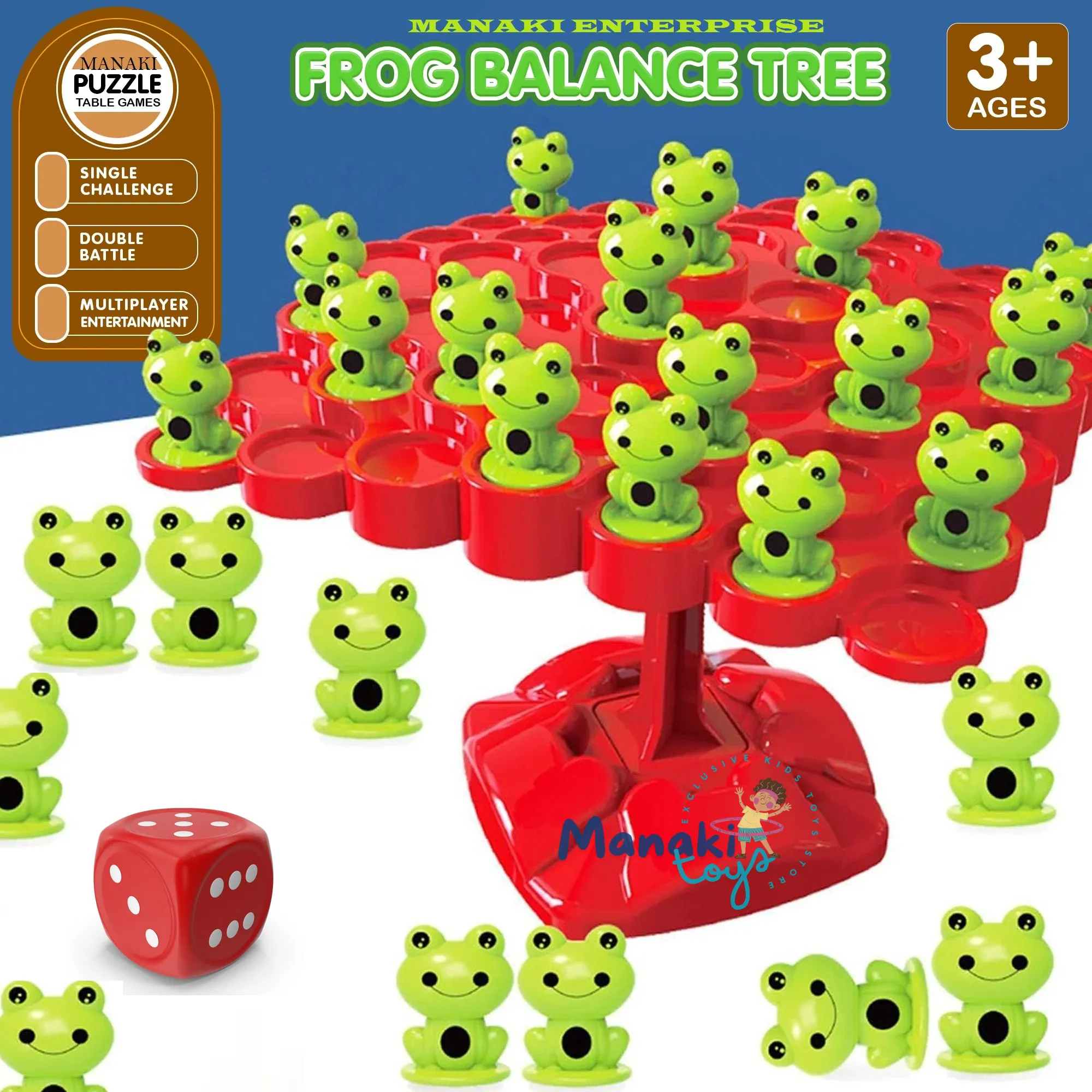 FROG BALANCE GAME TOYS,TWO-PLAYER BALANCE GAME TREE PARENT-CHILD INTERACTIVE FAMILY TABLETOP PUZZLE GAME MONTESSORI TOY,BIRTHDAY CHRISTMAS BULK FROGS BOARD GAME FOR KIDS ADULTS (FROG)…