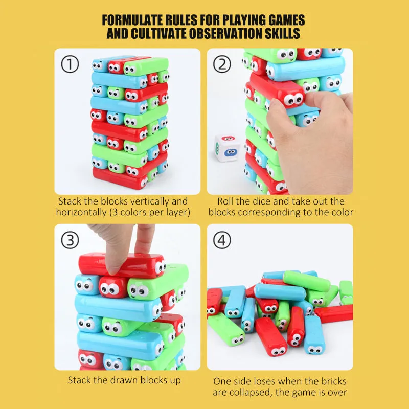 Fun Domino Stacker Extract Building Blocks Stacking Board Game Toys