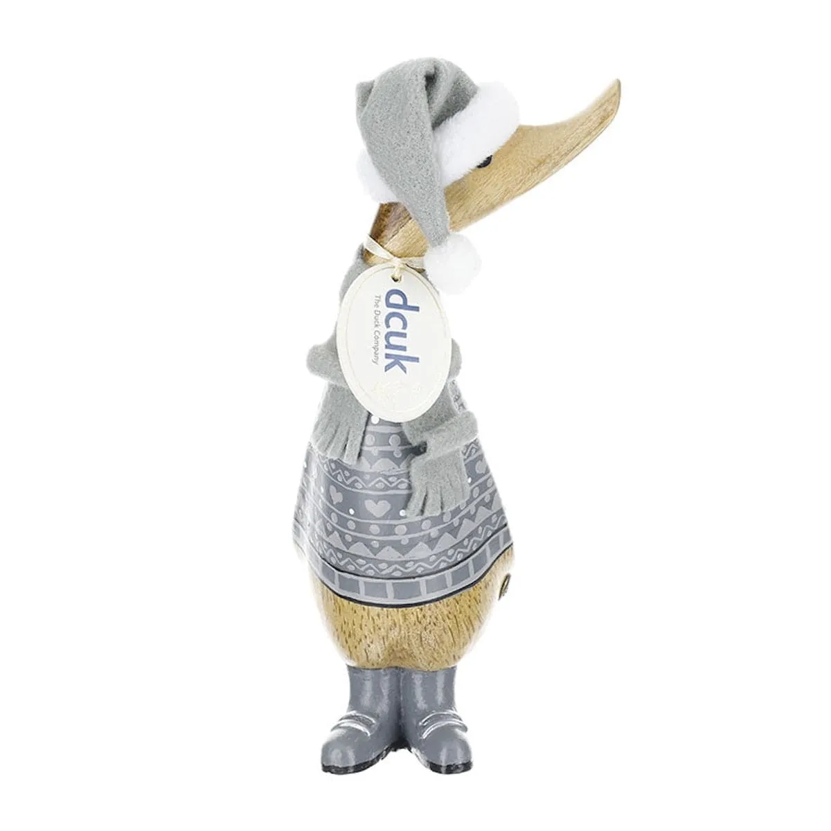 Grey Alpine Wooden Christmas Ducklings - Choice of Design