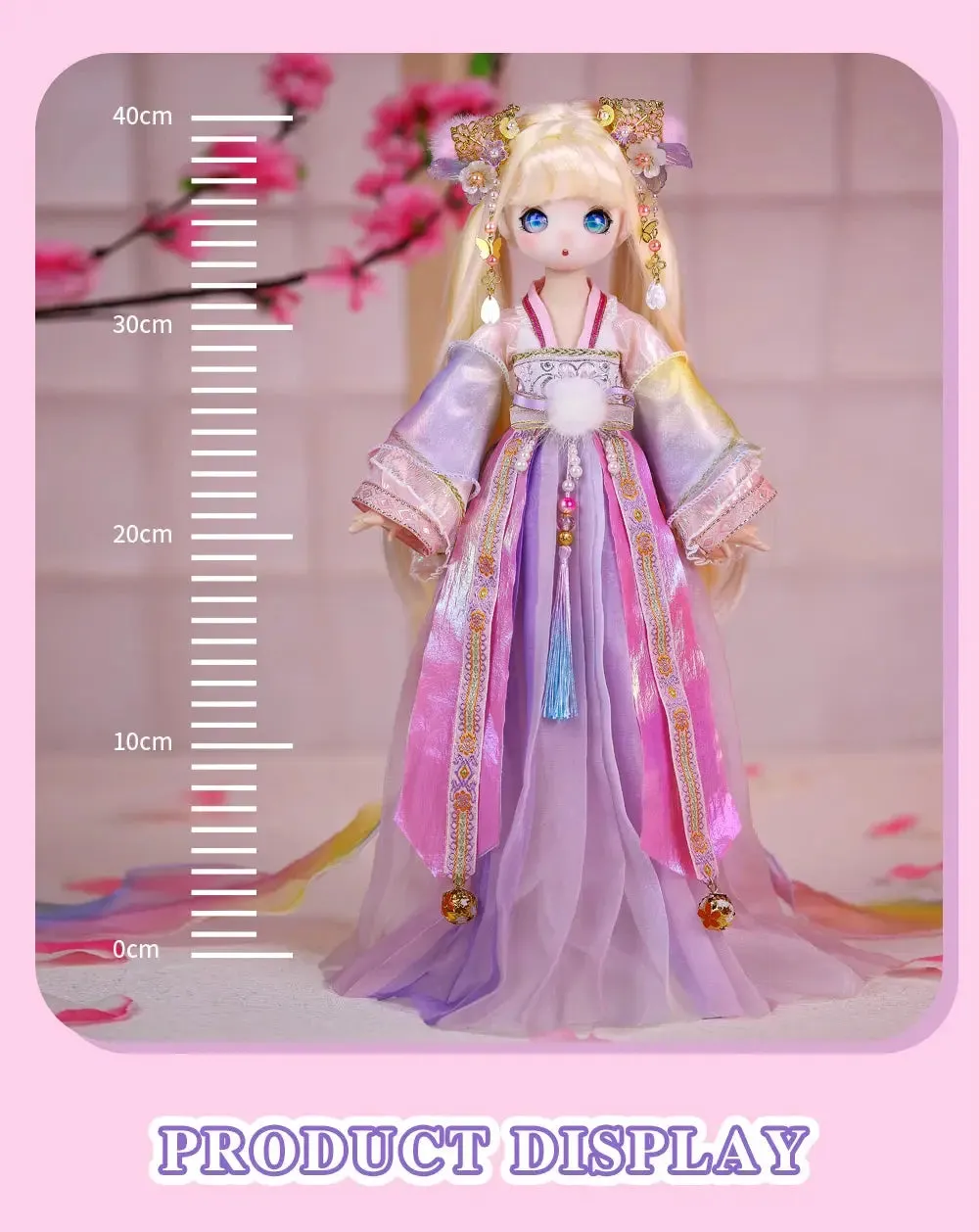 ICY DBS 1/4 BJD Dream Fairy Doll – 40cm SD Anime Toy with Mechanical Joint Body | Official Makeup