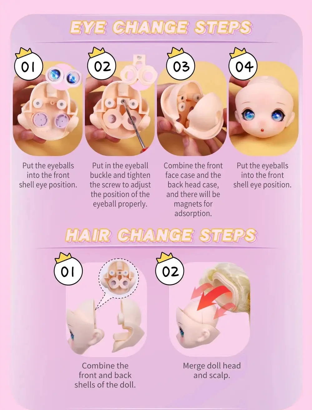 ICY DBS 1/4 BJD Dream Fairy Doll – 40cm SD Anime Toy with Mechanical Joint Body | Official Makeup