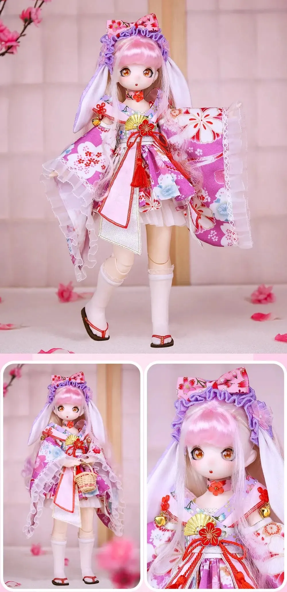 ICY DBS 1/4 BJD Dream Fairy Doll – 40cm SD Anime Toy with Mechanical Joint Body | Official Makeup