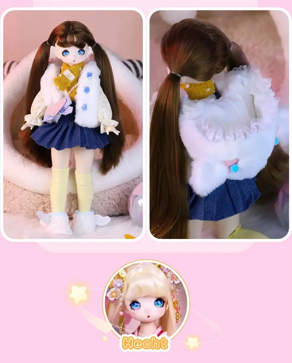 ICY DBS 1/4 BJD Dream Fairy Doll – 40cm SD Anime Toy with Mechanical Joint Body | Official Makeup