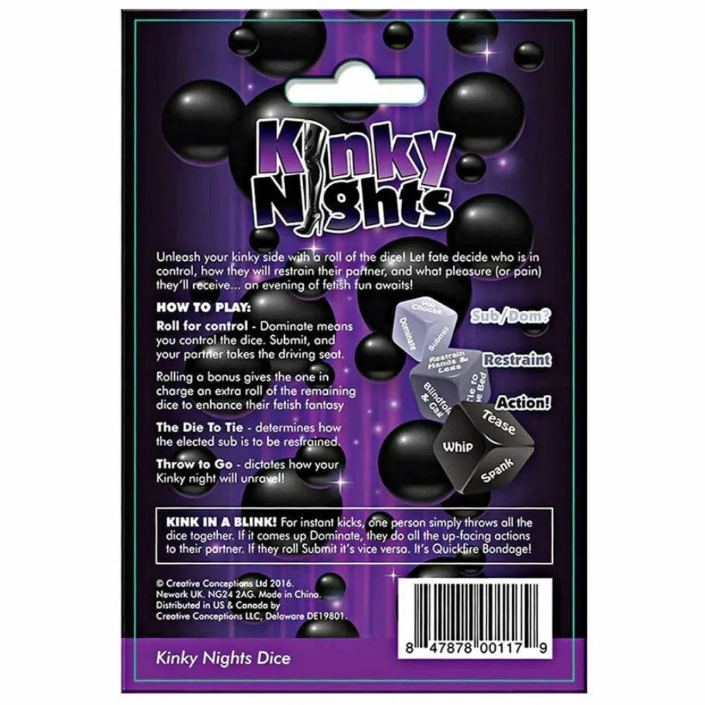 Kinky Nights Bondage Dare Dice