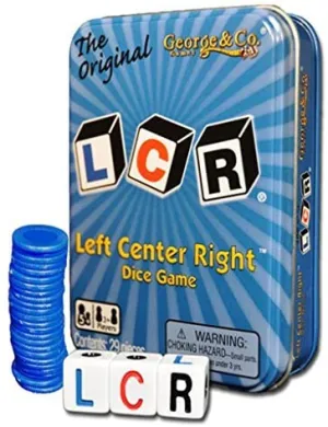 LCR Left Center Right Blue TIN