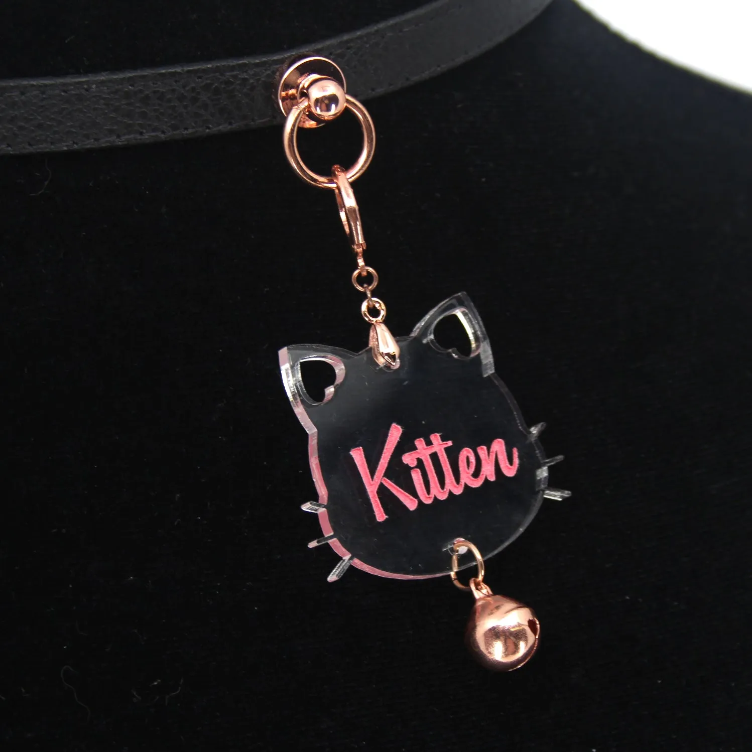 Modern Kitten Collar Tag with Bell