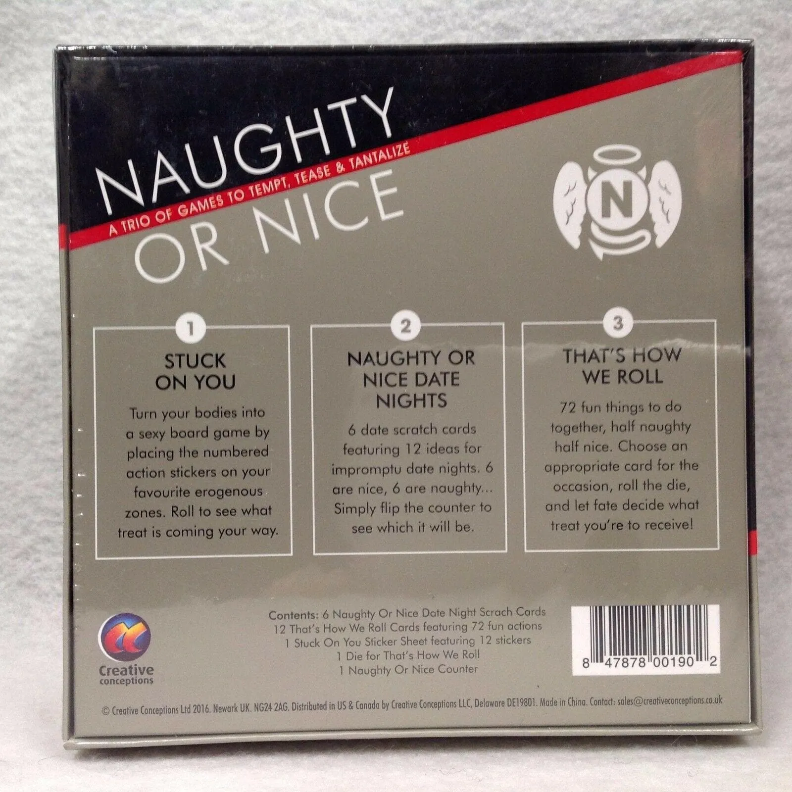 Naughty Or Nice Couples Trio of Sexual Exploration Games to Tempt Tease and Tantalize