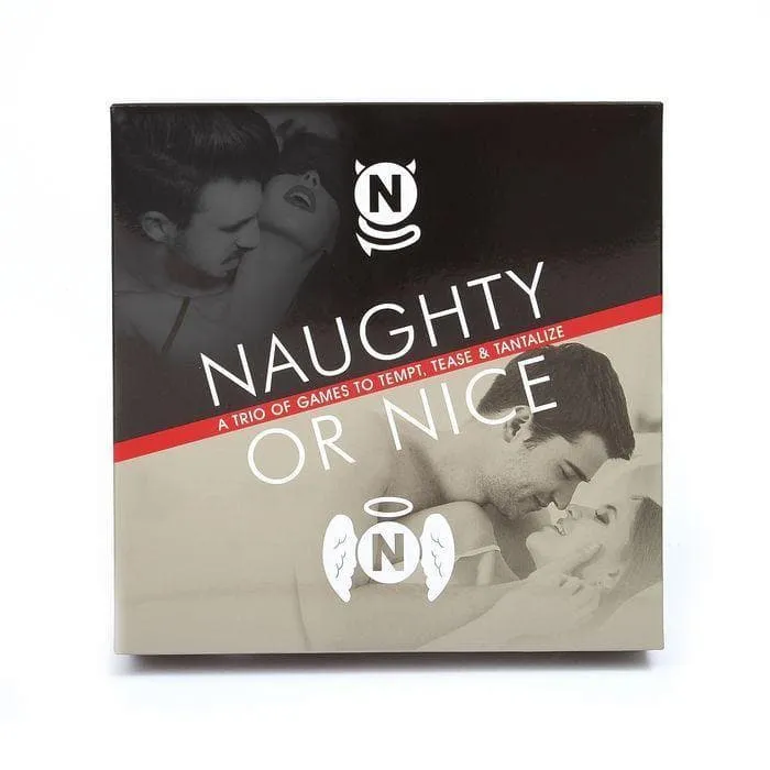 Naughty Or Nice Couples Trio of Sexual Exploration Games to Tempt Tease and Tantalize