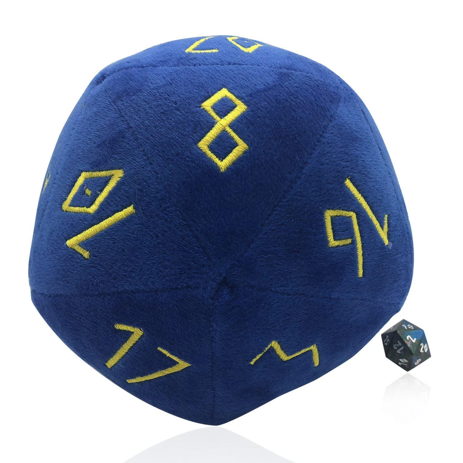 Noble Blue Plushie Boulder ® 170mm D20 Plush Soft Dice