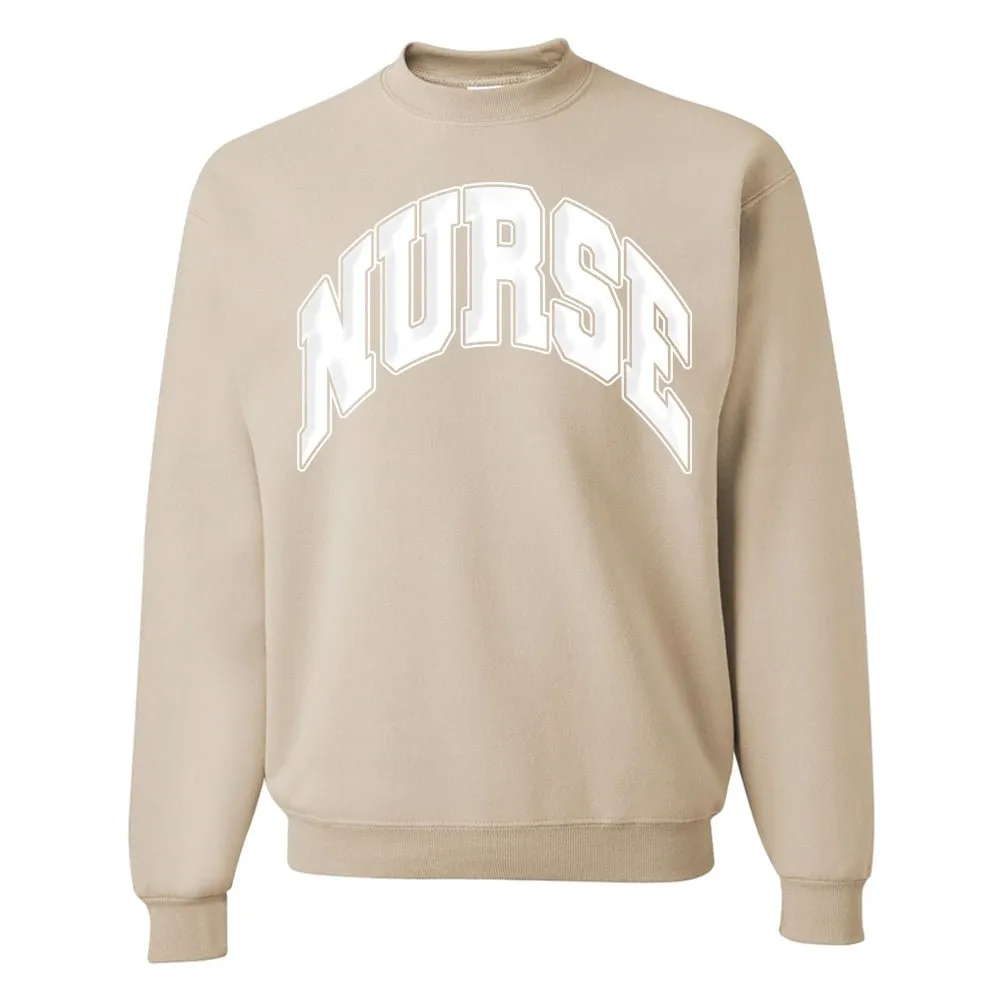 'Nurse' PUFF Crewneck Sweatshirt