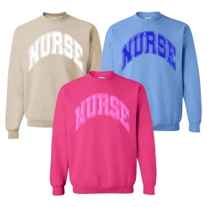 'Nurse' PUFF Crewneck Sweatshirt