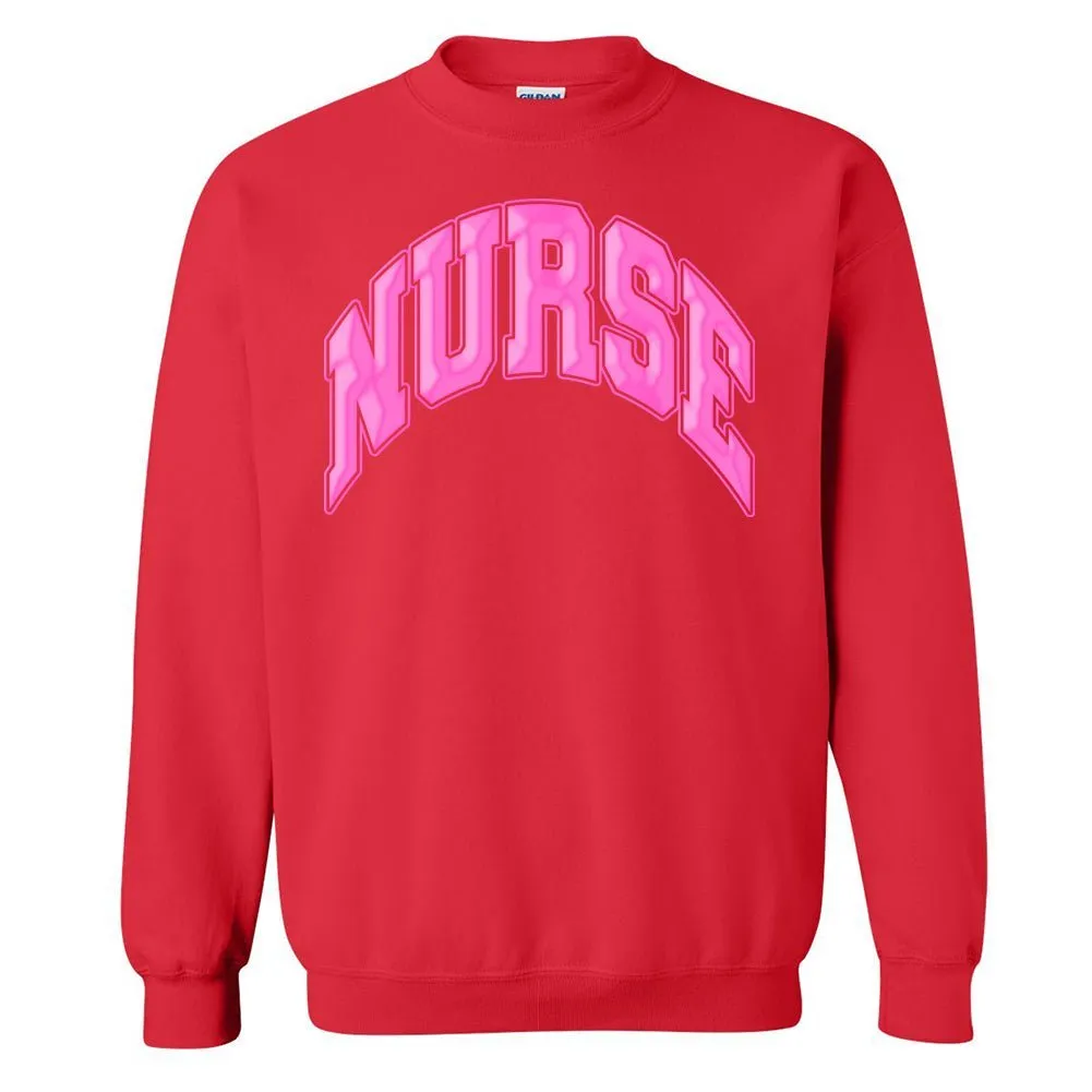 'Nurse' PUFF Crewneck Sweatshirt