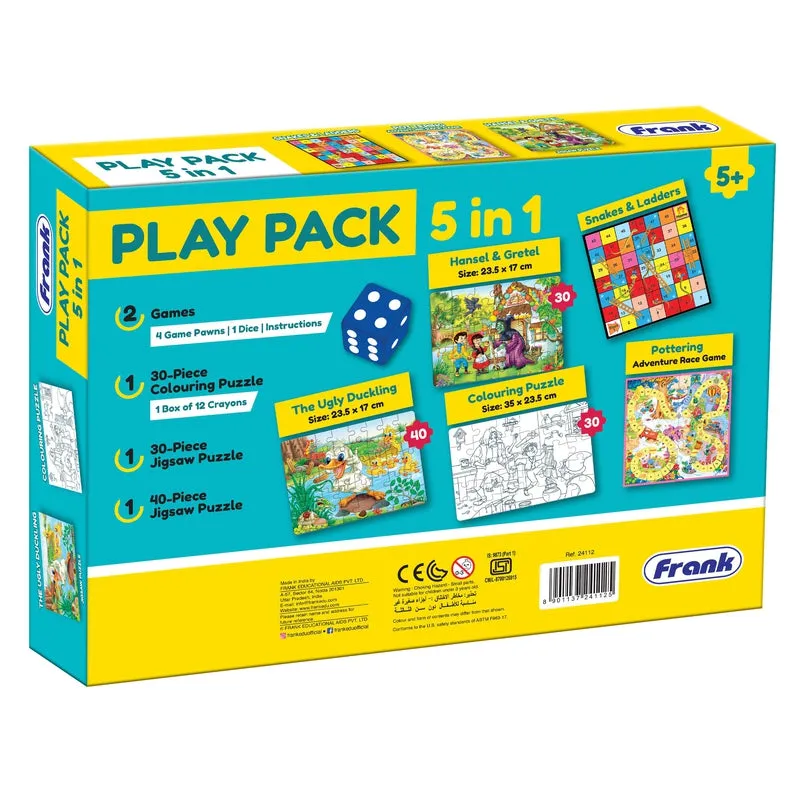 Play Pack 5 in 1 - Board Games and Puzzles