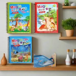 Reusable Magical Water Painting Book for Kids, medium size-1 (Random design will be send)