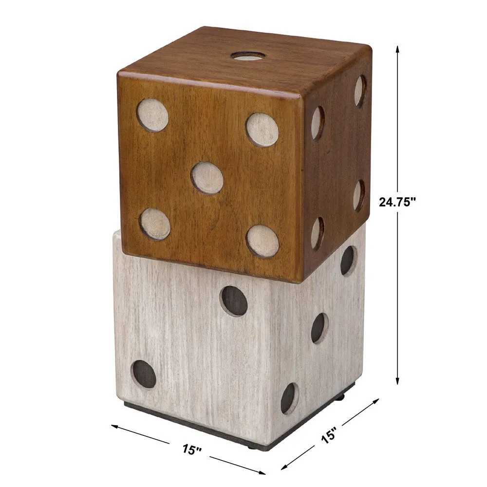 ROLL THE DICE ACCENT TABLE