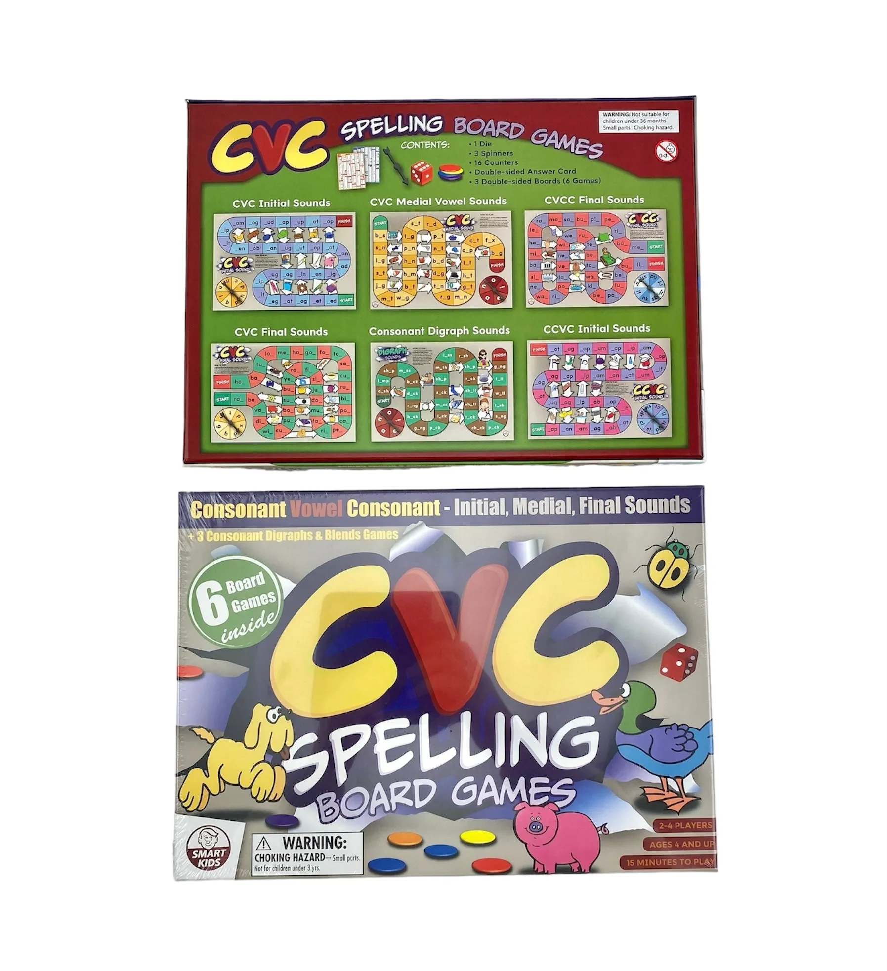 Smart Kids CVC Spelling Board Games