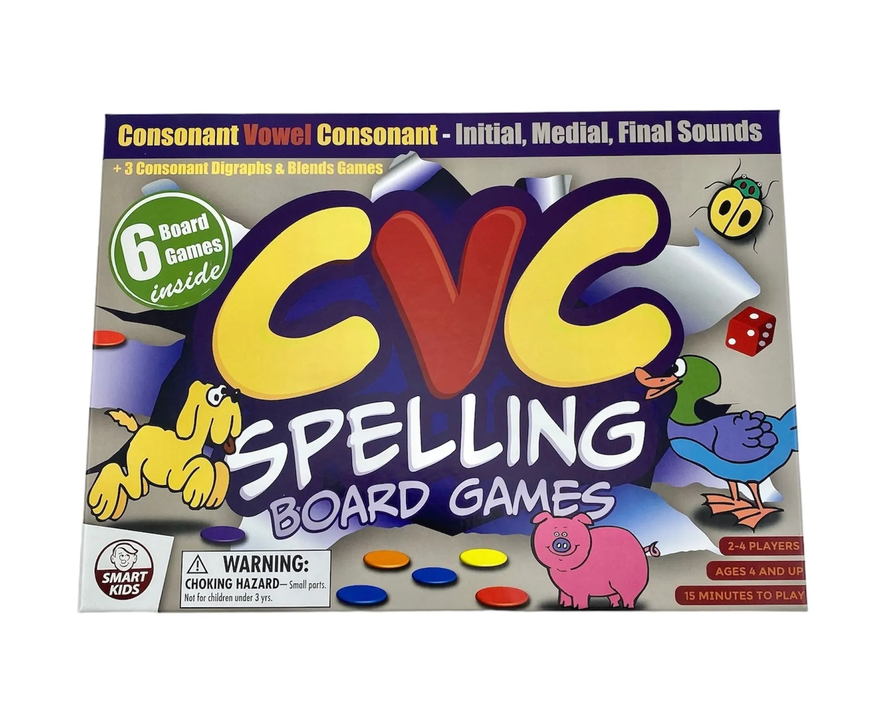 Smart Kids CVC Spelling Board Games