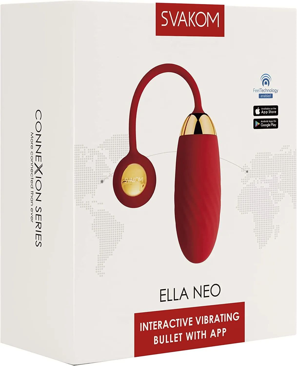 Svakom Ella Neo Red Interactive Vibrating Bullet