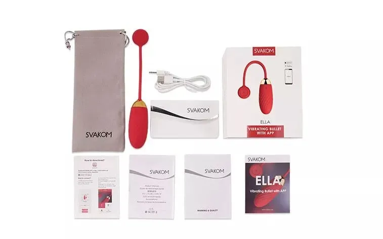 Svakom Ella Neo Red Interactive Vibrating Bullet