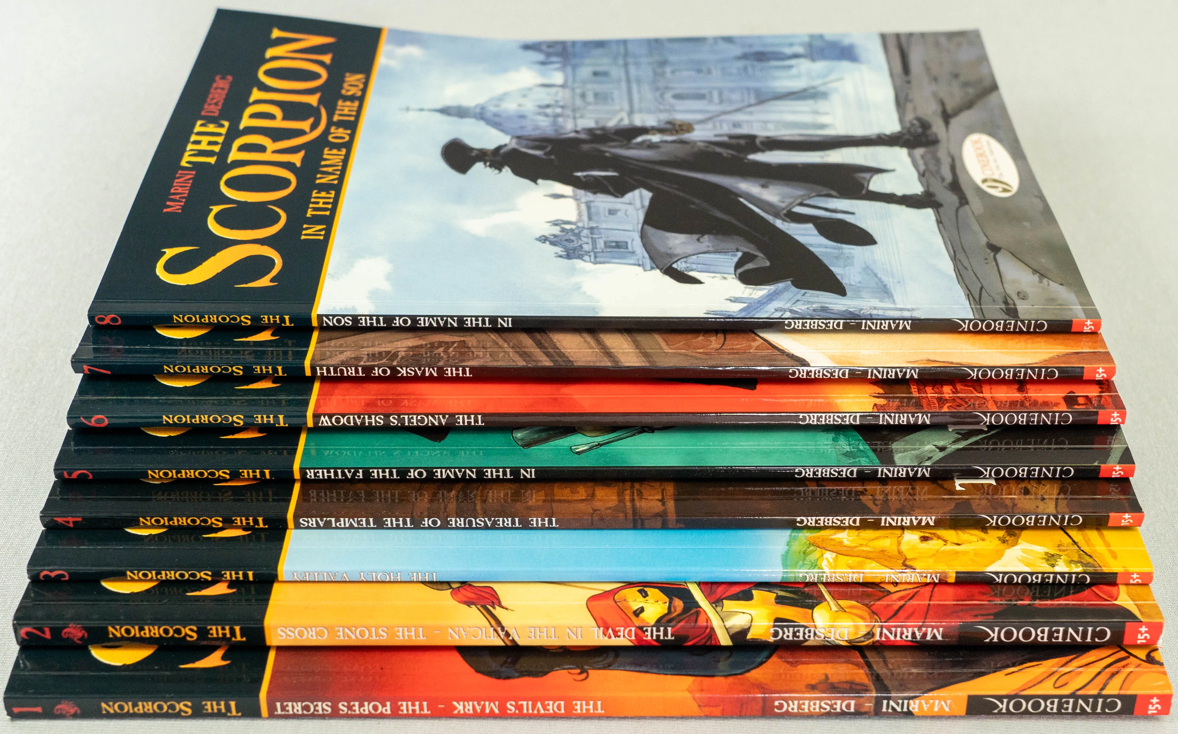 THE SCORPION: Cinebook Paperback Comic Book Full Set x8 by Marini Desberg