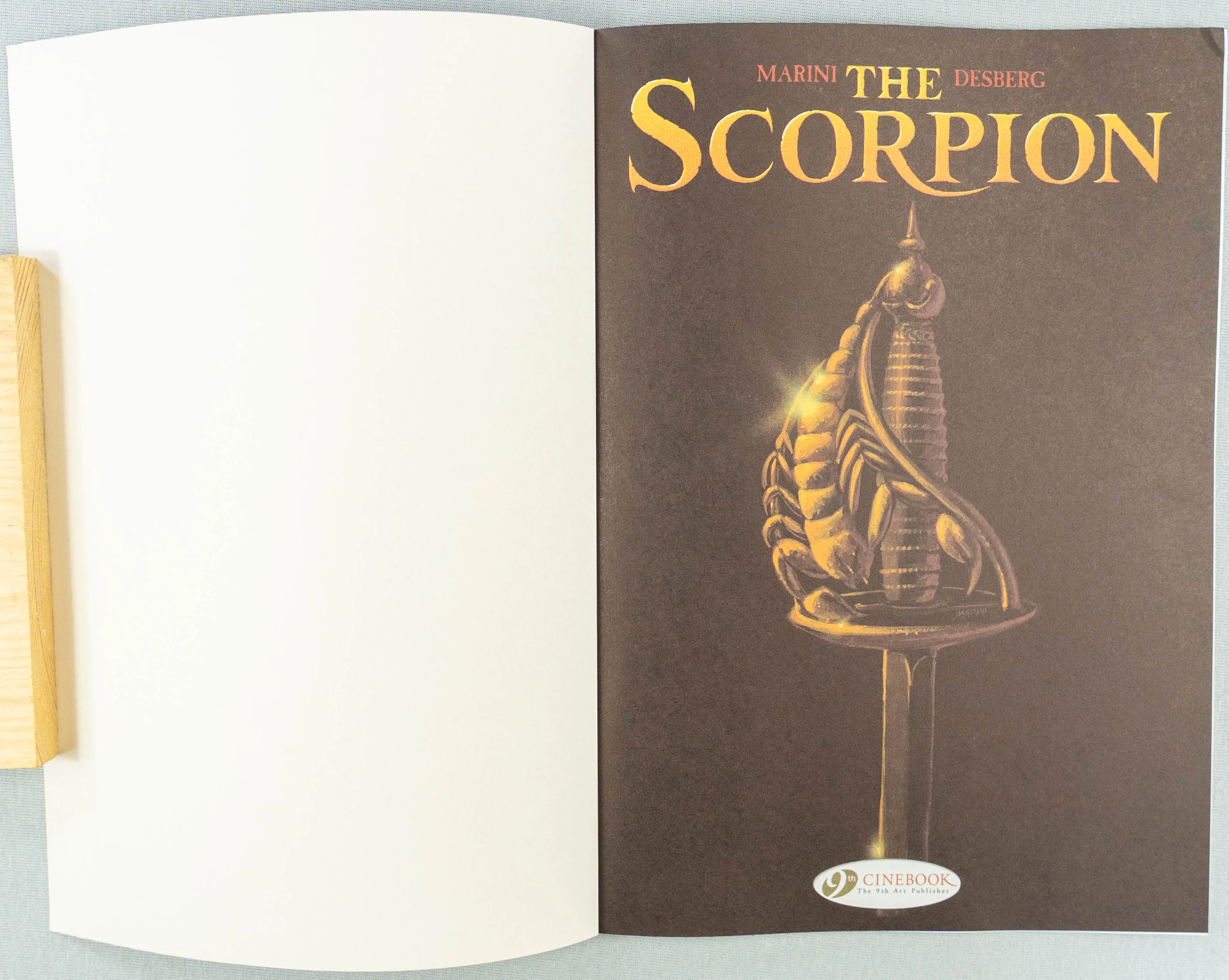 THE SCORPION Volume 3 The Holy Valley Cinebook Paperback Comic Book by Marini / Desberg