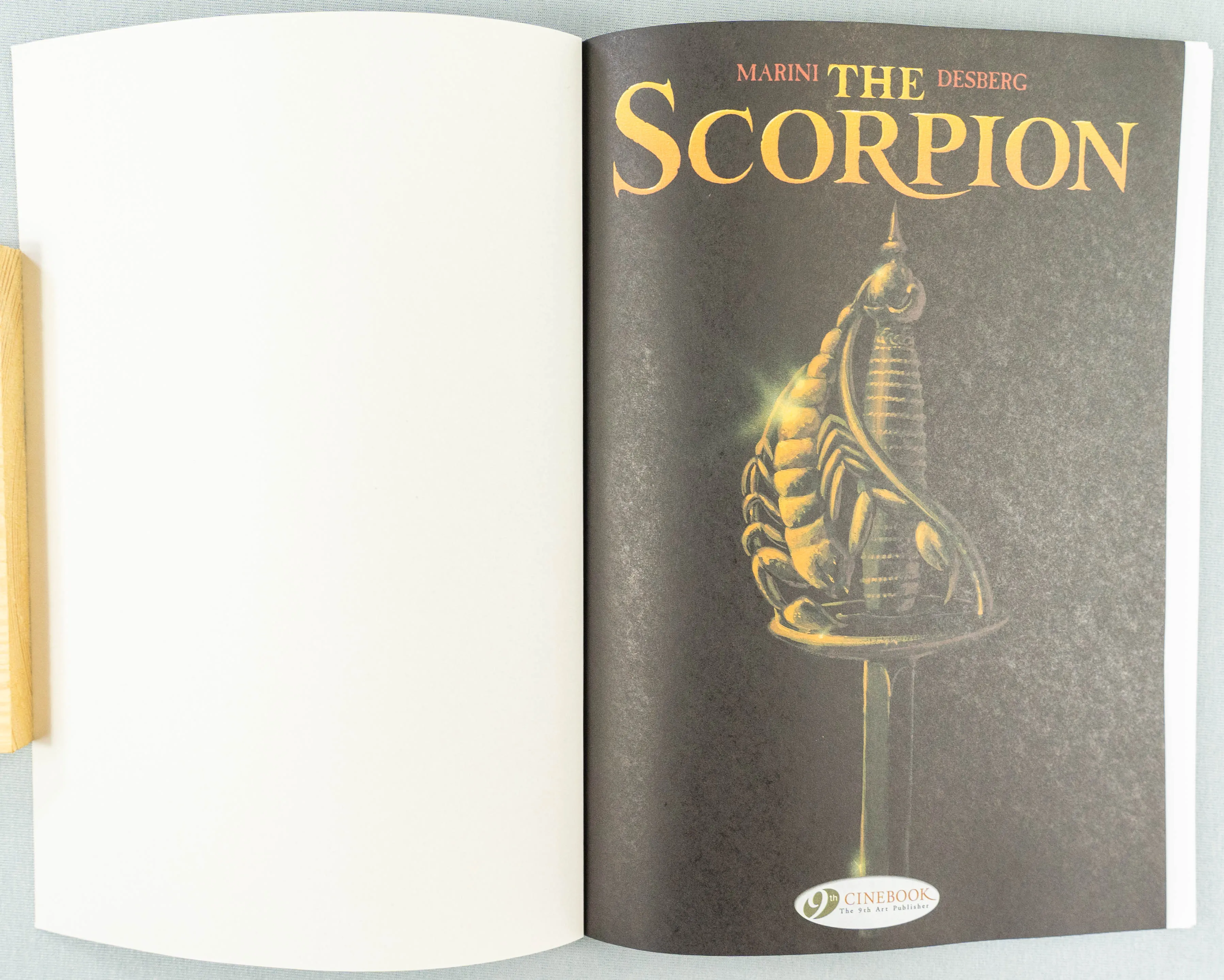 THE SCORPION Volume 4 The Treasure of the Templars Cinebook Paperback Comic Book by Marini / Desberg