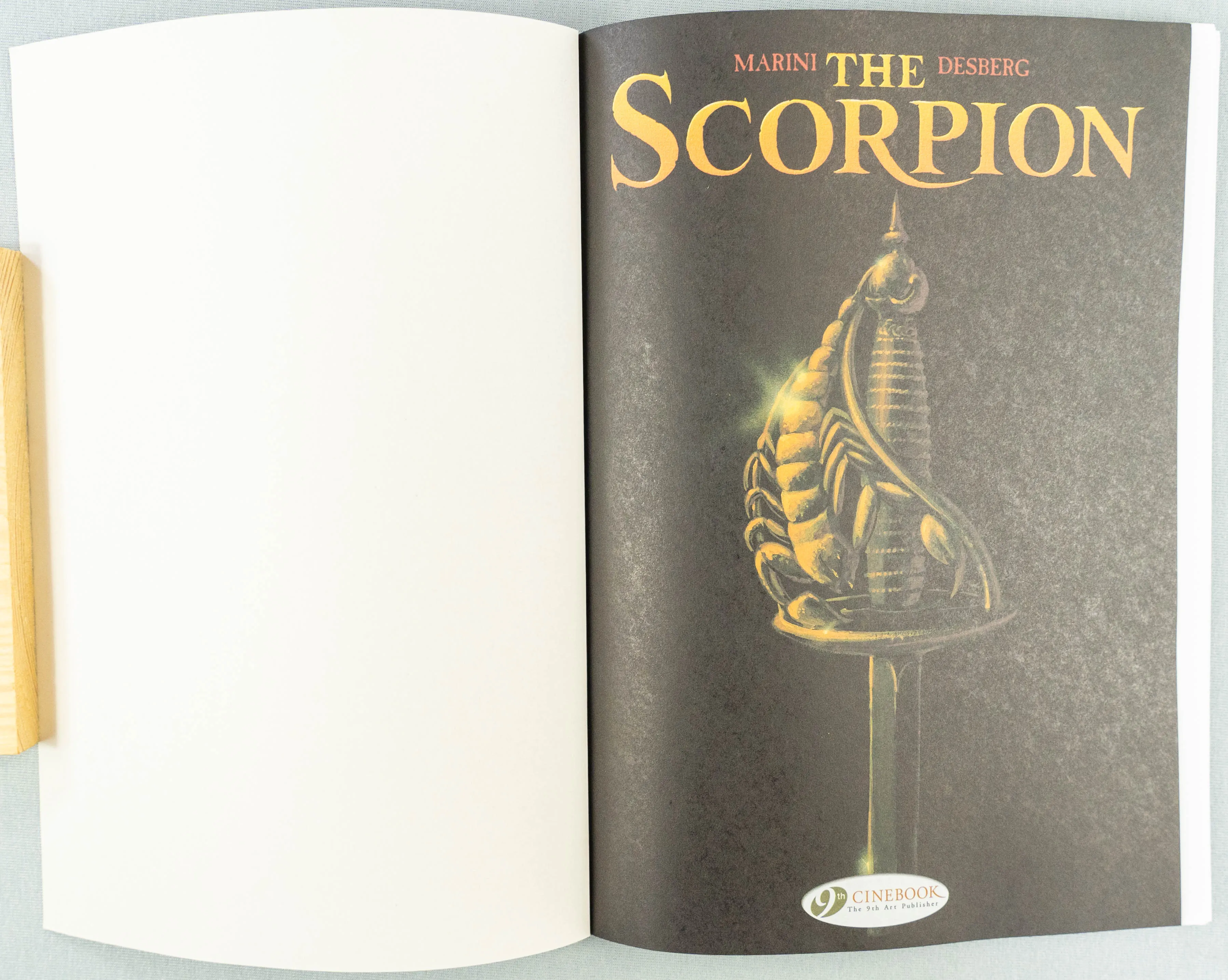 THE SCORPION Volume 4 The Treasure of the Templars Cinebook Paperback Comic Book by Marini / Desberg